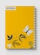 Lowha Spiral Notebook With 60 Sheets And Hard Paper Covers With Butterfly &amp; Floral Design, For Jotting Notes And Reminders, For Work, University, School