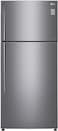 LG Top Mount 509 Liters Refrigerator, Smart Inverter Compressor, Dark Graphite Steel - GN-C782HQCL