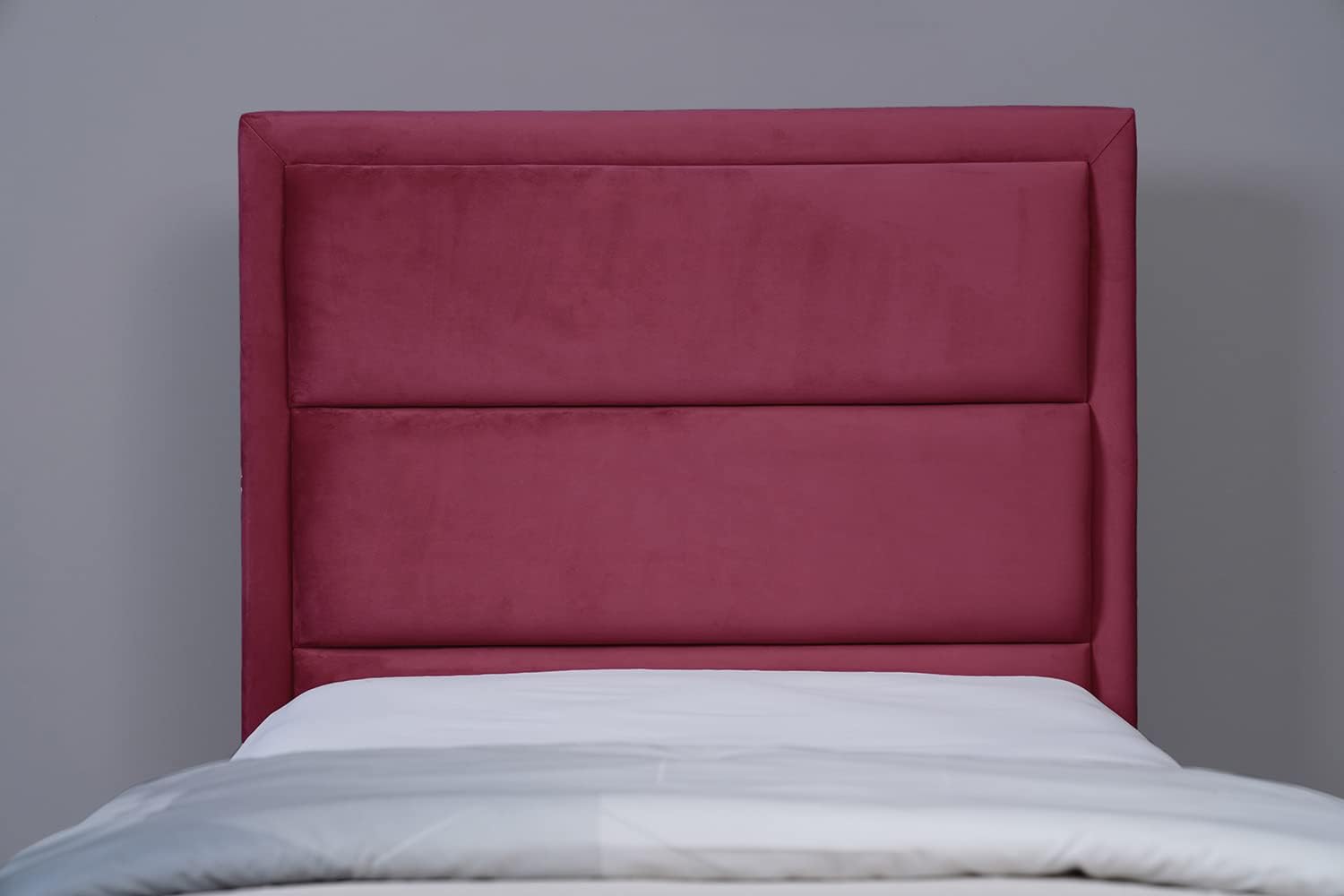 PAN Home Home Furnishings Trojan Headboard Velvet Pink L-120: H-125cm 120x125 Pink