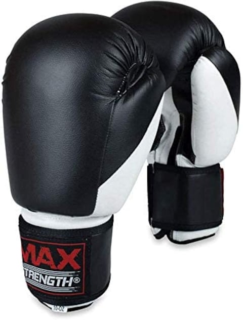 Max Strength Boxing Gloves Kick Punch Bag Muay Thai UFC Fight Training Mitts 14 Oz