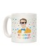 muGGyz Printed Ceramic Coffee Mug White
