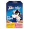 Purina Felix As Good As It Looks with Chicken and Salmon in Jelly Adult Cat Food, 85g Pack of 4