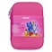 Maxi Double Zipper Pencil Case Stationery Kit Pink