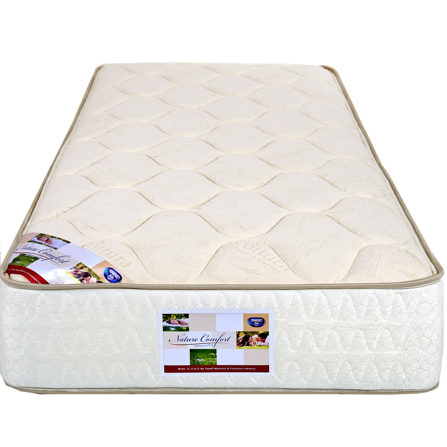 Buy Spring Air Nature Comfort Mattress NC120 White 120x200cm Online Carrefour UAE