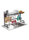 2 Tier Fully Customizable Dish Drying Rack Black 89cm