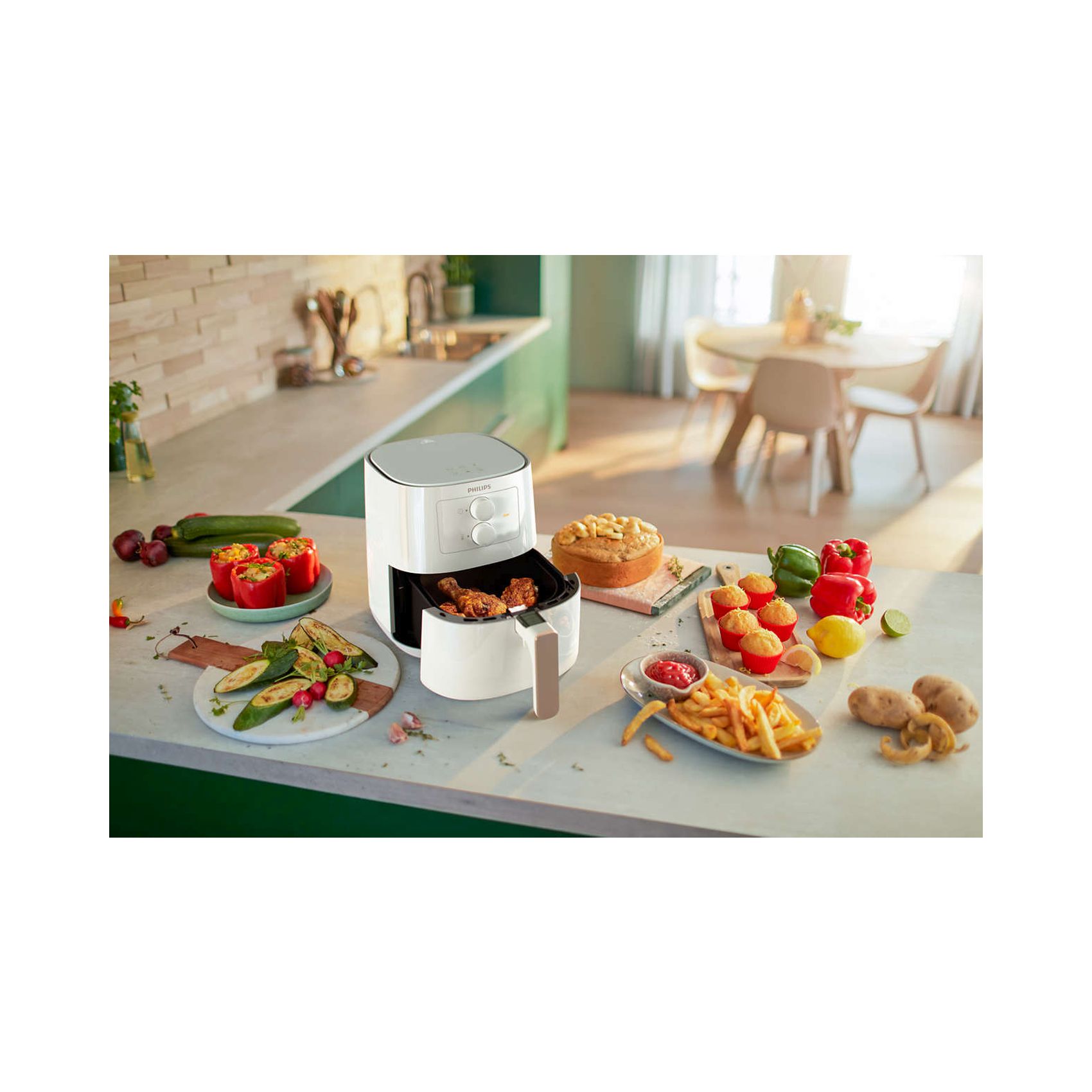 Philips Essential Air Fryer HD9200 White