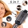 REBUNE RE-2512 Rose 1200W Hair Dryer Brush 3 In 1 Hot Air Styler Straightening &amp; Curling Fast Heating (3s) Hair Styler Brush