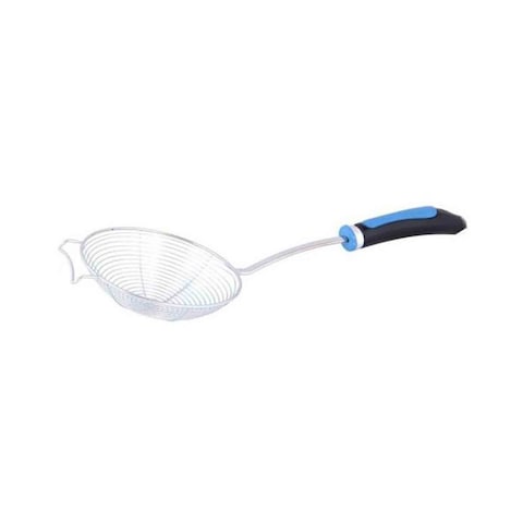 Raj Stainless Steel Skimmer With Nylon Handle Silver 15cm
