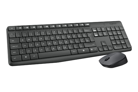 Logitech MK235 Wireless Keyboard With Mouse Combo Black