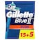 Gillette Blue Ii Plus Disposable Blue 20 Razors