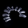 Generic-CK751 100pcs/set Dual Form Nail System for UV GEL Acrylic Nail Art Mold Tips Decoration