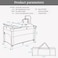 Teknum 4 in 1 Baby Bedside Co - Sleeper Bassinet and Playpen wt Rocker Black