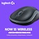 Logitech-Black M185 Wireless Mouse Universal Office Classroom Mouse 2.4GHz Optical Tracking Connectivity 75.2g for PC Laptop