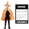 Uaejj Halloween Costume For Kids, Girls Halloween Dress Up, Halloween Wizard Cloak Witch Cape With Wizard Hat Party Prop Costume For Boys Girls Party Supplies Christmas Halloween Gifts (Orange)