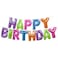 Creative Converting Happy Birthday Banner- 16-Inch x 14-Inch Size- Multicolor