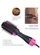 Generic 2-In-1 Hot Air Comb Negative Ion Hair Dryer Black/Pink
