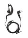 Generic Walkie-Talkie Thick Line M Head Headset Black
