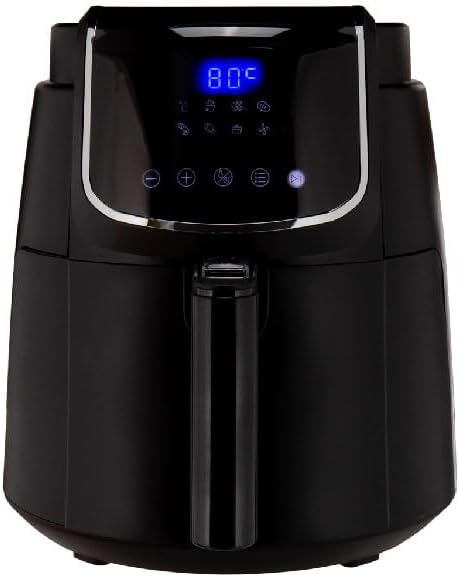 Midea 4.7L XL Digital Air Fryer 1500W With Dual Cyclone Rapid Hot Technology For Frying, Grilling, Broiling, Roasting, Baking, Toasting, Timer Up To 60 minutes Temperature Control Up To 200&deg;C-MFCN40D2