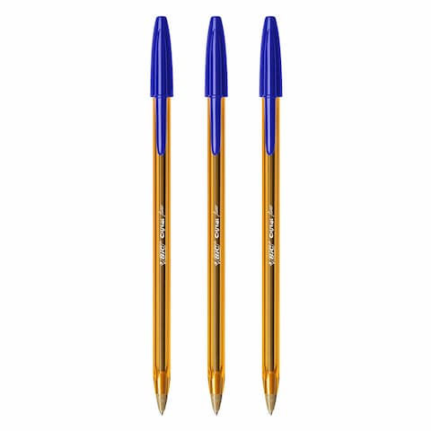 BIC FINE POINT 3PC BLUE