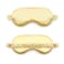 Silk Eye Mask With Bag Gold 17.5x12cm