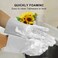 ZALCOON Silicone Dishwashing Gloves Reusable Rubber Cleaning Gloves, Dishwashing Gloves Silicone Glove Brush, Washing Gloves for Kitchen, Housework, Car, Bathroom, Clothes, Pet (Gray)