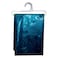 3D Design Printed Shower Curtain Dark Blue 180x180cm