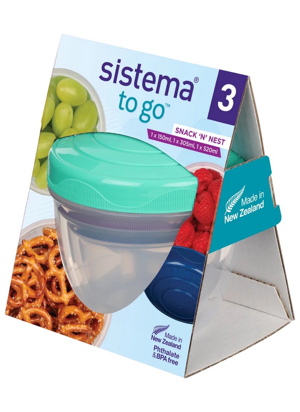 Sistema Snack And Nest 3 Pack To Go Inner