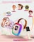 Fitto Karaoke Machine, Wireless Microphone, Portable, For Adults & Kids, BT, RGB Lights, Expandable 64G TF Card, Type-C, Aux-in, For Party