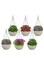 vsell24&nbsp;6Pc Round Hanging Flower Pot With Drainage Hole For Indoor Outdoor Balcony Garden Pots White 25X16Cm