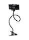 Generic - Folding And Flexible Mount Holder With Clip For Apple Black
