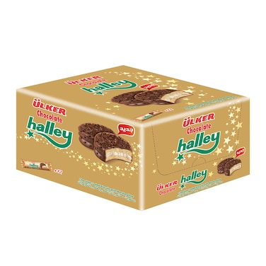 Ulker Halley Chocolate Coated Biscuits 22g x 12 Pieces