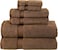 Comfy 6 Piece Highly Absorbent Combed Cotton 550 GSM Hotel Quality Towel Set - Dark Brown