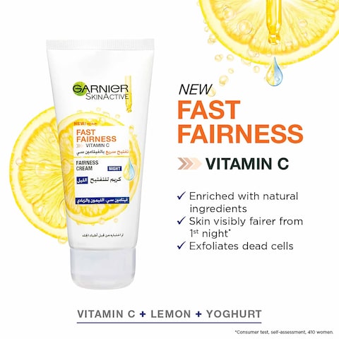 Garnier Skinactive Fast Fairness Bright Night Cream White 50ml