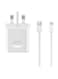 Huawei - Wall Charger With Micro Usb Charging Cable White