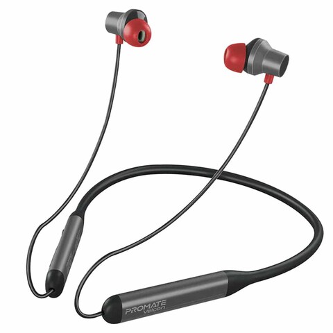 Promate Velcon.black Wireless Neckband Earphones High-Definition ANC
