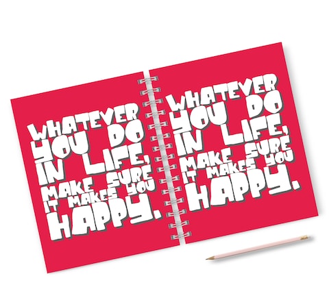 Loud Universe Hardcover Notebook Life Inspiration Quote Spiral Notebook with Premium High Quality Paper A5 Size