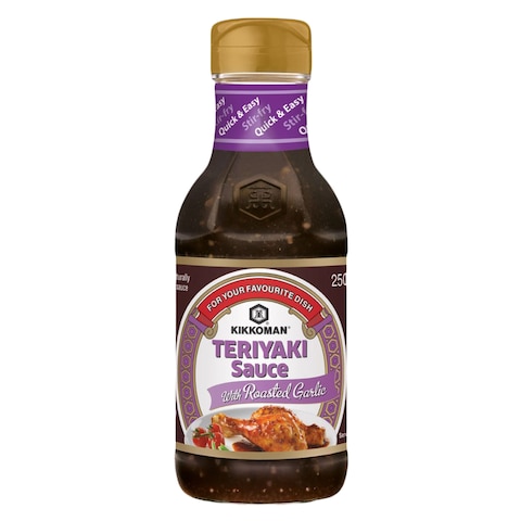 KIKKOMAM TERIYAKI WITH R/GARLI250ML