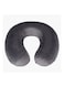 HOMEBOX Foam Neck Pillow Polyester Black 30X30Centimeter