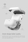 VRS Design Modern for Airpods Pro 2nd Generation case (2022) Airpods Pro 2 case cover with Leather Strap - White