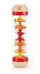 Hape Beaded Raindrops | Mini Wooden Musical Toddler Instrument, Shake &amp; Rattle Rainmaker Toy, Red