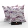 Square Reposa Floral Printed Jute & Cotton Fabric Cushion Cover