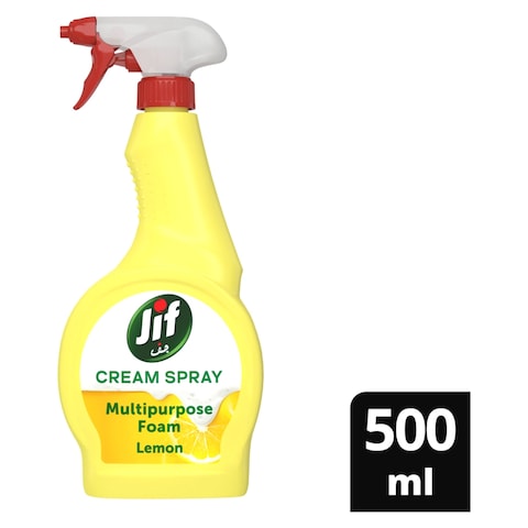Jif Cream Spray Multipurpose Foam Lemon 500ml