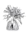 Party Time 1-Piece 5" Silver Metallic Wrapped Balloon Weights for Birthday Party Decoration - 137 grams