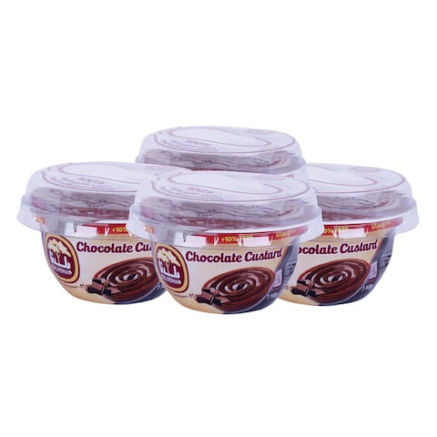 Baladna Chocolate Custard 110g x Pack of 4