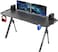 Data Zone Gaming Desk 156cm, Professional RGB Gaming Table, Workstation Home Office Computer Desk With Large Carbon Fiber Surface, Cup Holder, Headphone Hook And Cable Clamp, Blade Gt-V2 GRB, Black