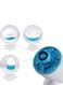 Hurricane 5-Piece Spin Scrubber Blue/White/Silver