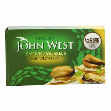 John West Smoked Mussels In Sunflower Oil 85g
