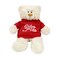 Cream Bear with Red Hoodie Sending You Love 38cm