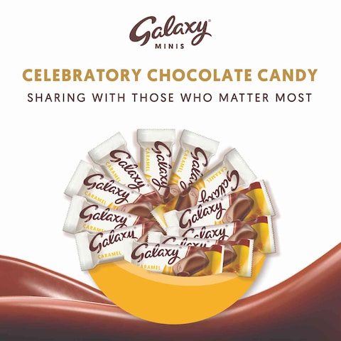 Galaxy Chocolate Minis Caramel Mini Chocolate Bars 19 Bars 266g