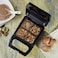 Geepas Brownie Maker, 4 Bites At A Time, GBM63050, Non-Stick Cooking Plate, Safety Lock, Cool Touch Handles, Skid -Resistance Feet, Power On &amp; Ready Indicator